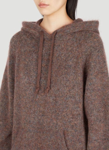 Acne Studios 후드 모헤어 스웨터 브라운 acn0253031