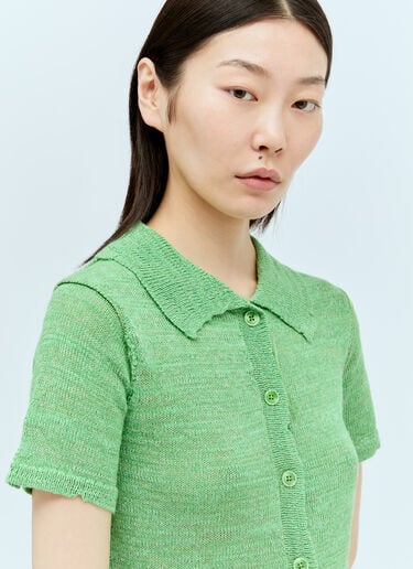 Acne Studios 크롭 가디건  그린 acn0256012