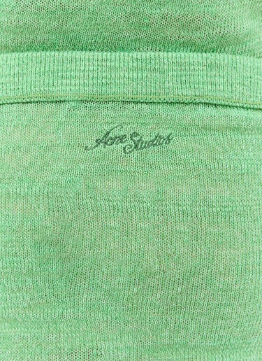 针织迷你半身裙 Acne Studios 针织迷你半身裙 绿色 acn0256030