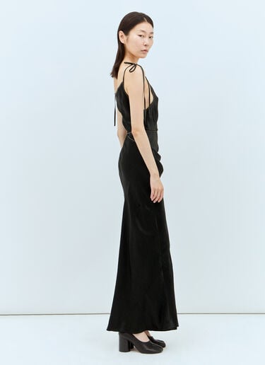 丝缎及地连衣裙 Acne Studios 丝缎及地连衣裙 黑色 acn0257013