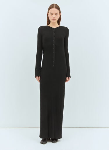 Open Back Maxi Dress Acne Studios Open Back Maxi Dress Black acn0258007