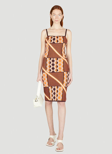 Ahluwalia Tafii Dress Orange ahl0252004