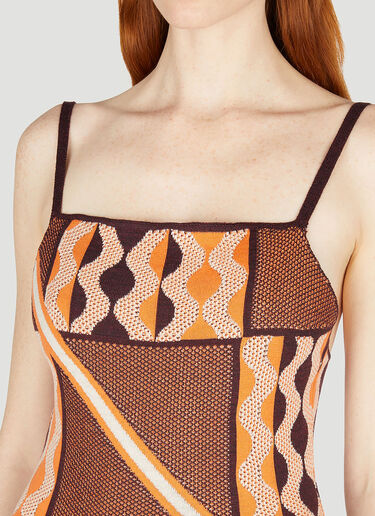 Ahluwalia Tafii Dress Orange ahl0252004