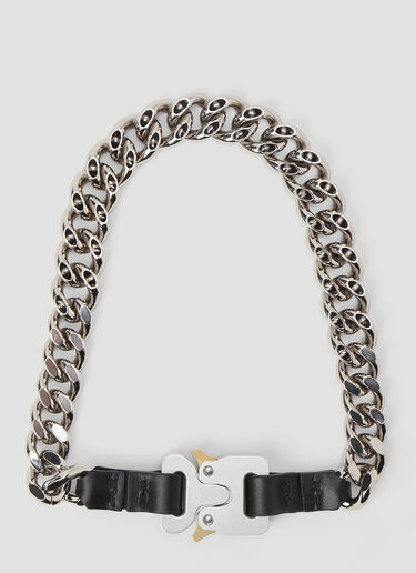 1017 ALYX 9SM Leather Chain Necklace Silver aly0144018