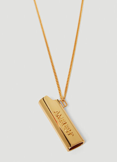 Ambush Logo Lighter Case Necklace Gold amb0149026