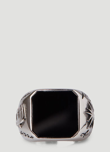 스톤 링 Alexander McQueen 스톤 링 실버 amq0146078