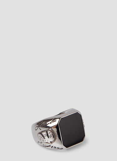스톤 링 Alexander McQueen 스톤 링 실버 amq0146078