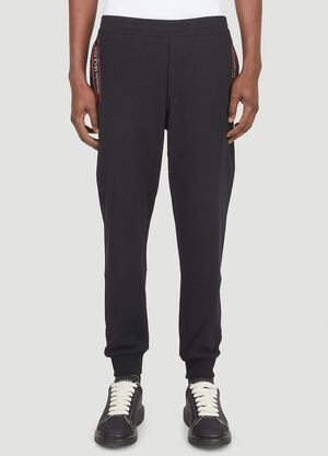 Alexander McQueen Logo Tape Track Pants Black amq0147017