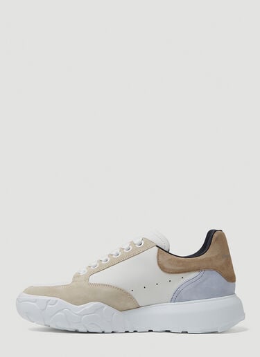 Alexander McQueen 컬러 블록 [코트] 스니커즈 White amq0149034
