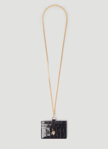 Chain Card Holder Alexander McQueen Chain Card Holder Black amq0245034