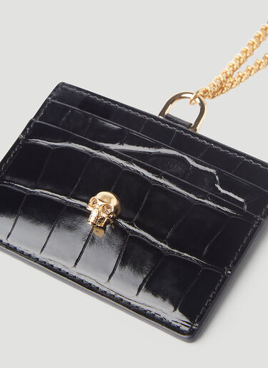 Chain Card Holder Alexander McQueen Chain Card Holder Black amq0245034