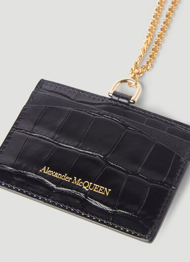 Chain Card Holder Alexander McQueen Chain Card Holder Black amq0245034