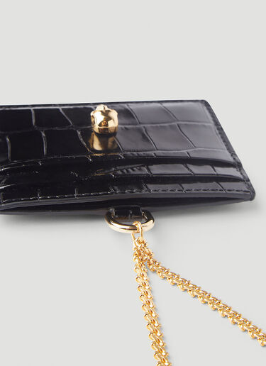 Alexander McQueen Chain Card Holder Black amq0245034
