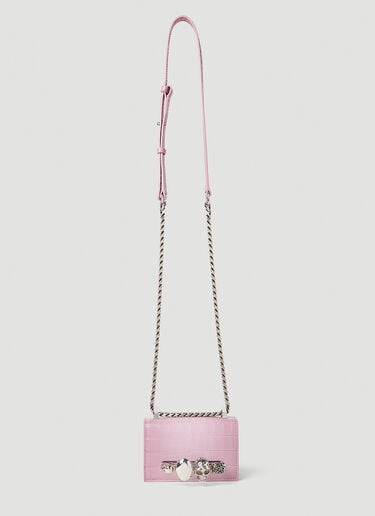 Jewelled Satchel Micro Shoulder Bag Alexander McQueen Jewelled Satchel Micro Shoulder Bag Pink amq0251009