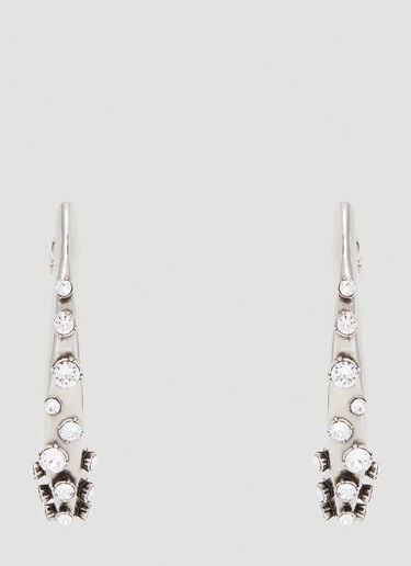 Pave Earrings Alexander McQueen Pave Earrings Silver amq0252037
