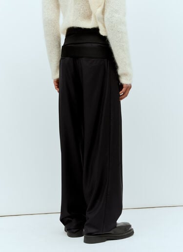 Pleated Pants With Silk Ties Aaron Esh Pleated Pants With Silk Ties Black ash0154008