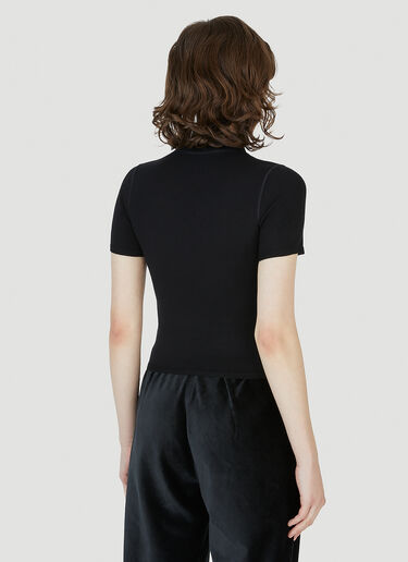 Alexander Wang 徽标短上衣 黑色 awg0247050