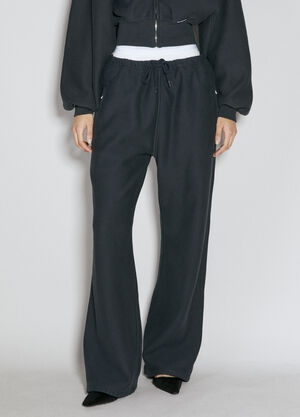 Alexander Wang Wide Leg Track Pants Black awg0255022