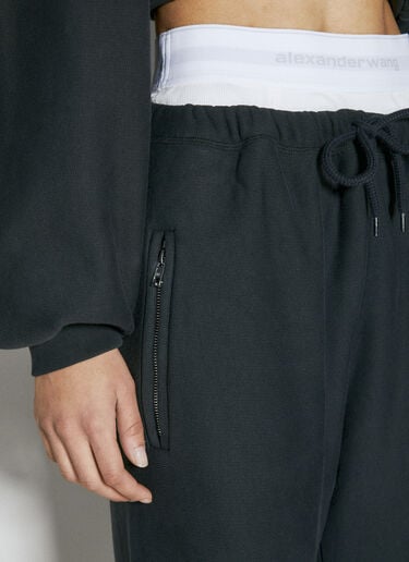 Alexander Wang Wide Leg Track Pants Black awg0255022