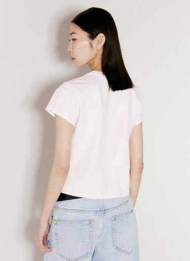 Alexander Wang 그래픽 슈렁큰 티셔츠  화이트 awg0256006