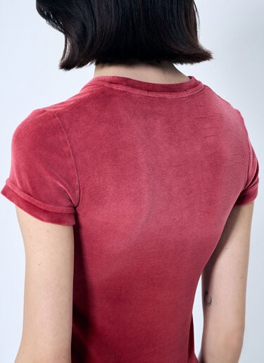 Velvet Baby T-Shirt Alexander Wang Velvet Baby T-Shirt Red awg0259020