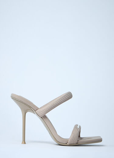 Alexander Wang Julie Tubular Heeled Sandals Beige awg0261021