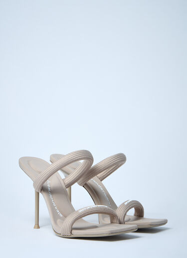 Julie Tubular Heeled Sandals Alexander Wang Julie Tubular Heeled Sandals Beige awg0261021