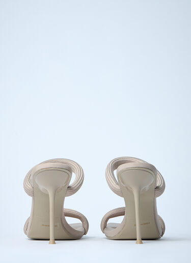 Alexander Wang Julie Tubular Heeled Sandals Beige awg0261021