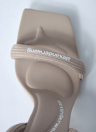 Alexander Wang Julie Tubular Heeled Sandals Beige awg0261021