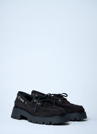 Alexander Wang Suede Carson Boat Loafers Brown awg0261022