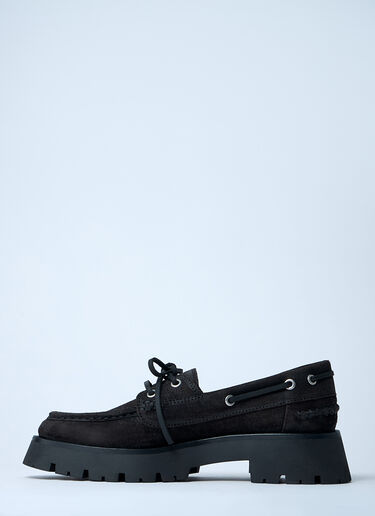 Alexander Wang Suede Carson Boat Loafers Brown awg0261022