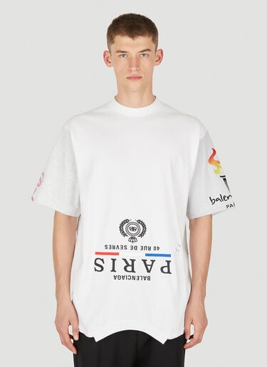 Upside Down T-Shirt Balenciaga Upside Down T-Shirt White bal0149013