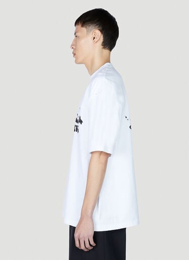 Painted Logo T-Shirt Balenciaga Painted Logo T-Shirt White bal0151006