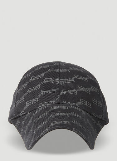 BB 모노그램 베이스볼 캡 Balenciaga BB 모노그램 베이스볼 캡 Black bal0151047