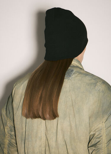 Balenciaga Logo Embroidery Beanie Hat Black bal0158024