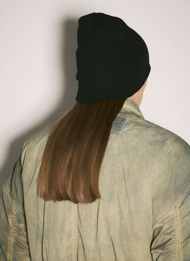 Logo Embroidery Beanie Hat Balenciaga Logo Embroidery Beanie Hat Black bal0158024