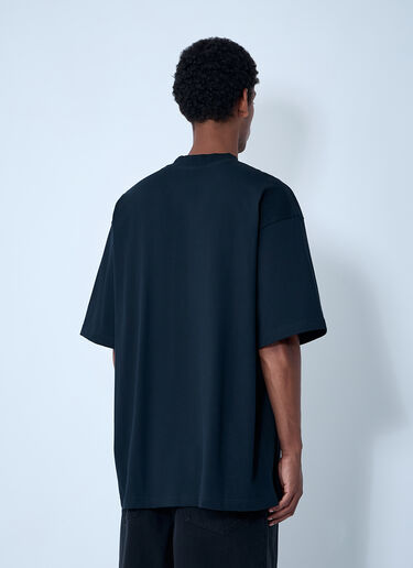 Logo Motif T-Shirt Balenciaga Logo Motif T-Shirt Black bal0161003