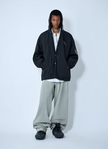 Balenciaga Logo Motif Windbreaker Jacket Black bal0161005