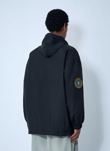Balenciaga Logo Motif Windbreaker Jacket Black bal0161005