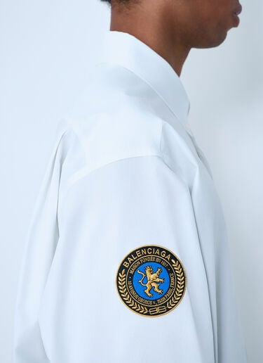 Button-Down Shirt Balenciaga Button-Down Shirt White bal0161006