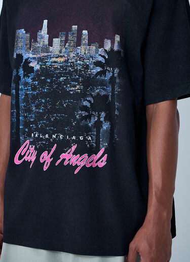 Balenciaga City Of Angels T-Shirt Black bal0161008