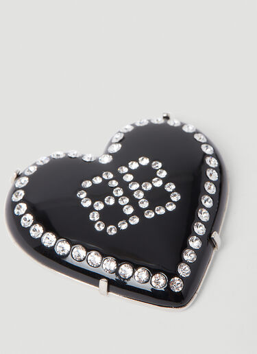 Heart Logo Earrings Balenciaga Heart Logo Earrings Black bal0253099