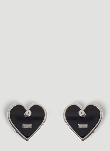 Heart Logo Earrings Balenciaga Heart Logo Earrings Black bal0253099