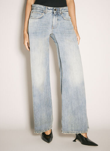 Balenciaga Low-Waist Baggy Jeans Blue bal0258011