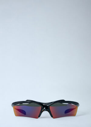 Balenciaga Turbo Rectangle Sunglasses Black bal0360009