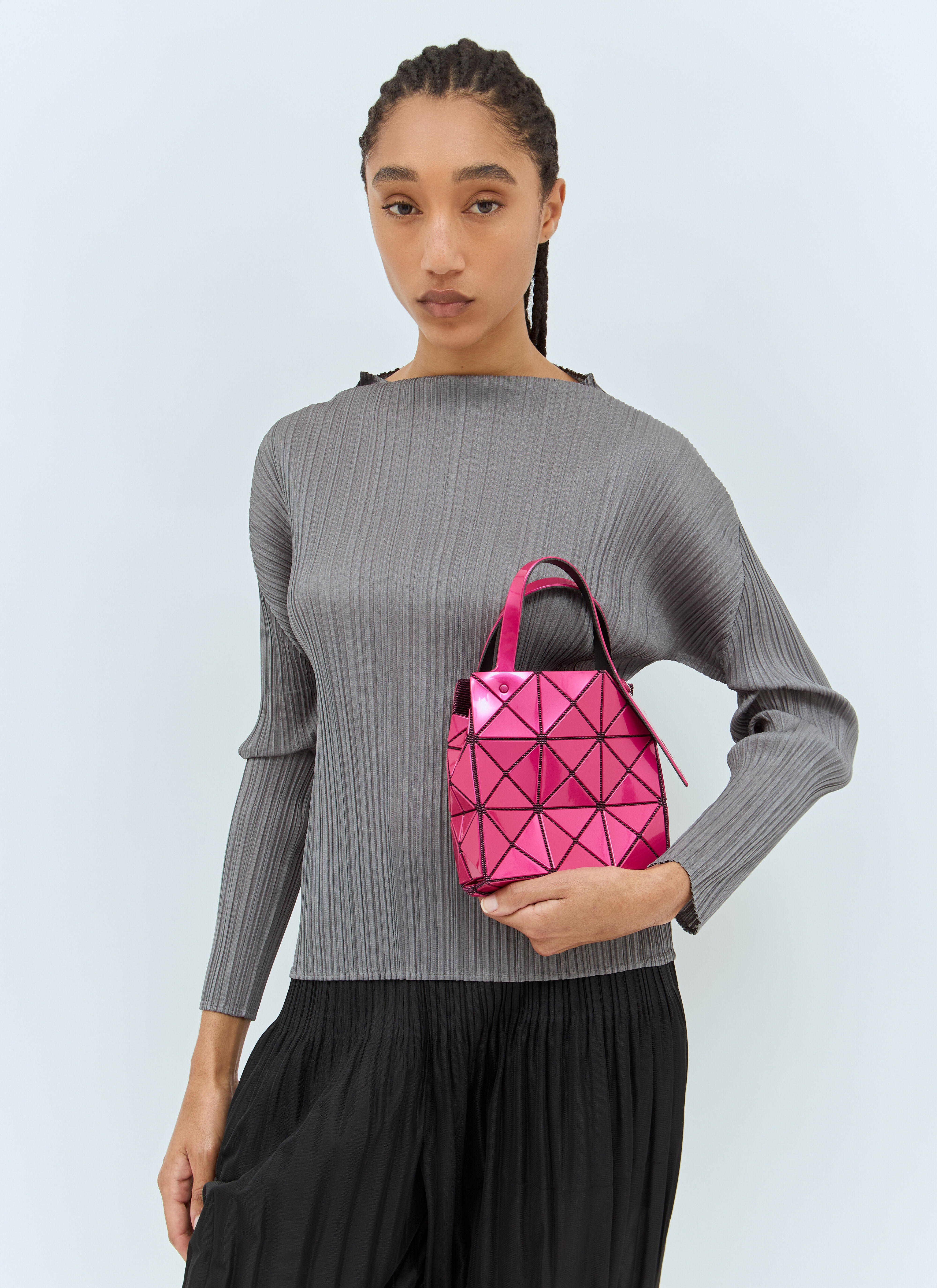 【2025年製 新品】 Miyake Issey Bao Bao Women's' Pink in Handbag Mini Carat バッグ