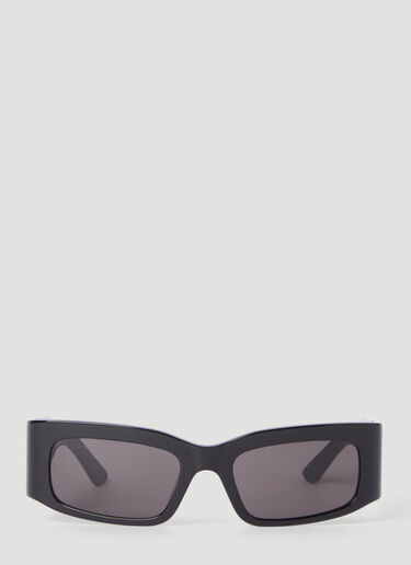 Balenciaga Paper Rectangle Sunglasses Black bcs0355008