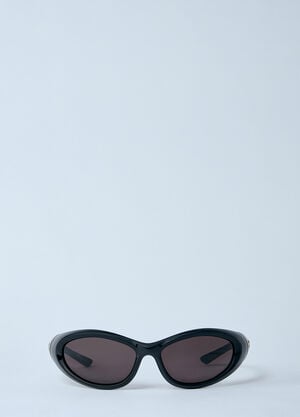 Balenciaga Sporty B Round AF Sunglasses Black bcs0360001