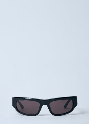 Balenciaga Logo Print Sunglasses Black bcs0360005