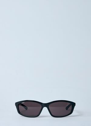 Balenciaga Logo Print Sunglasses Black bcs0360007